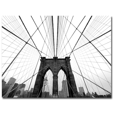 Nina Papiorek 'NYC Brooklyn Bridge' Canvas Art,18x24